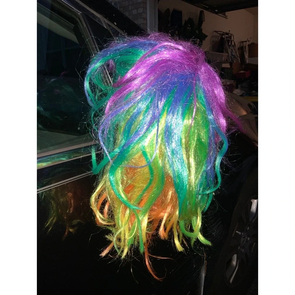 Halloween‎ Rainbow Wig Colorful Costume Cosplay Party Funky Hair women's
